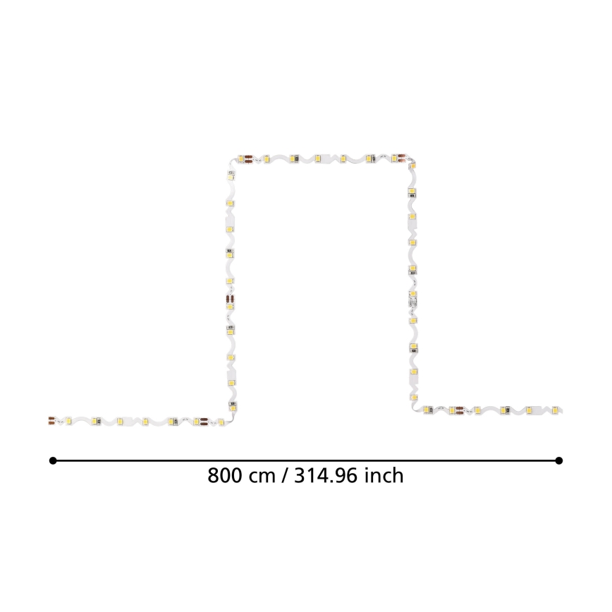 Eglo - LED Trak 8m LED/43,2W/24/230V 3000K