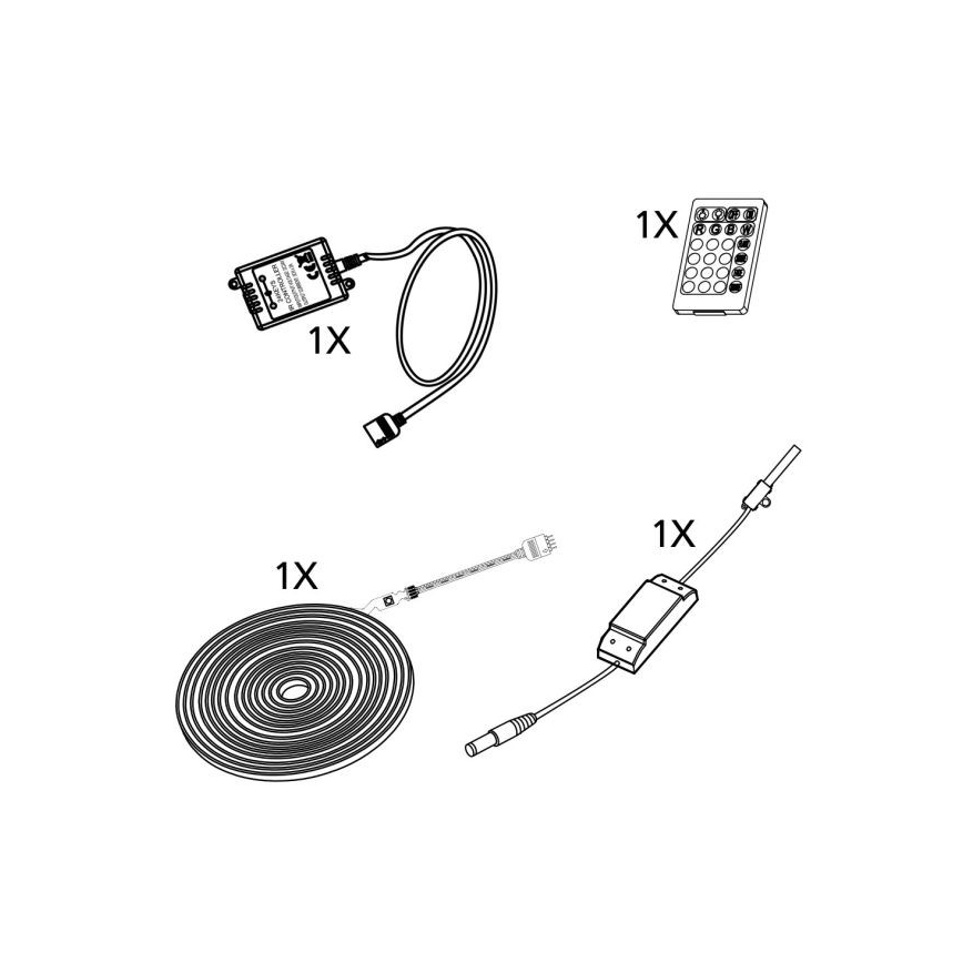 Eglo - LED Zatemnitveni trak 5m LED/23W/24/230V 2700-6500K + Daljinski upravljalnik