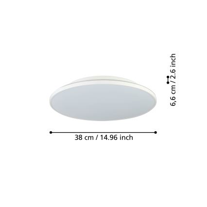 Eglo - LED Stropna svetilka LED/21W/230V pr. 38 cm