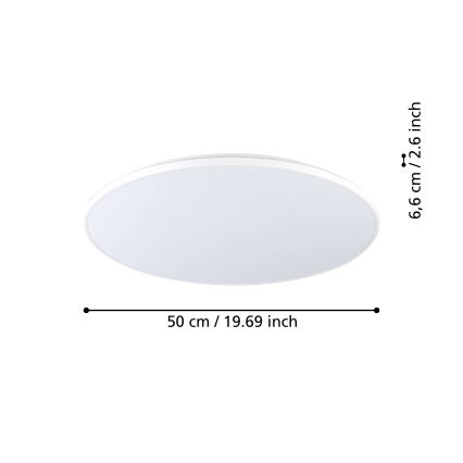 Eglo - LED Stropna svetilka LED/29W/230V pr. 50 cm