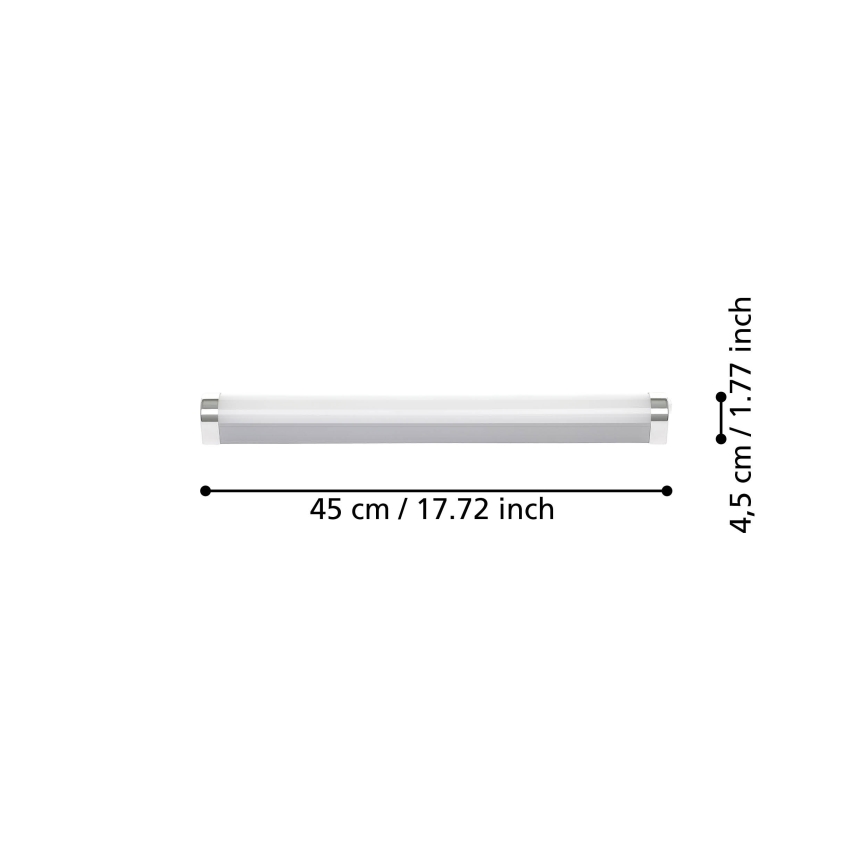 Eglo - LED Kopalniška osvetlitev ogledala LED/7,5W/230V IP44 45 cm