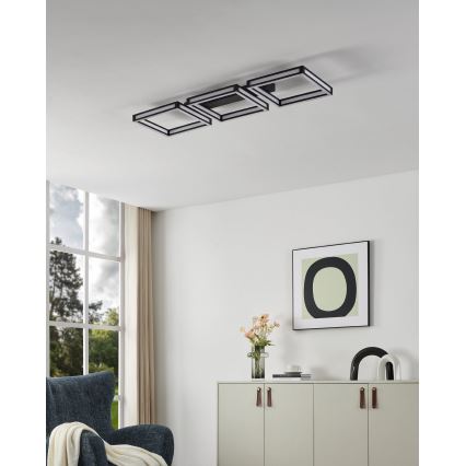 Eglo - LED Stropna svetilka 3xLED/11,2W/230V črna