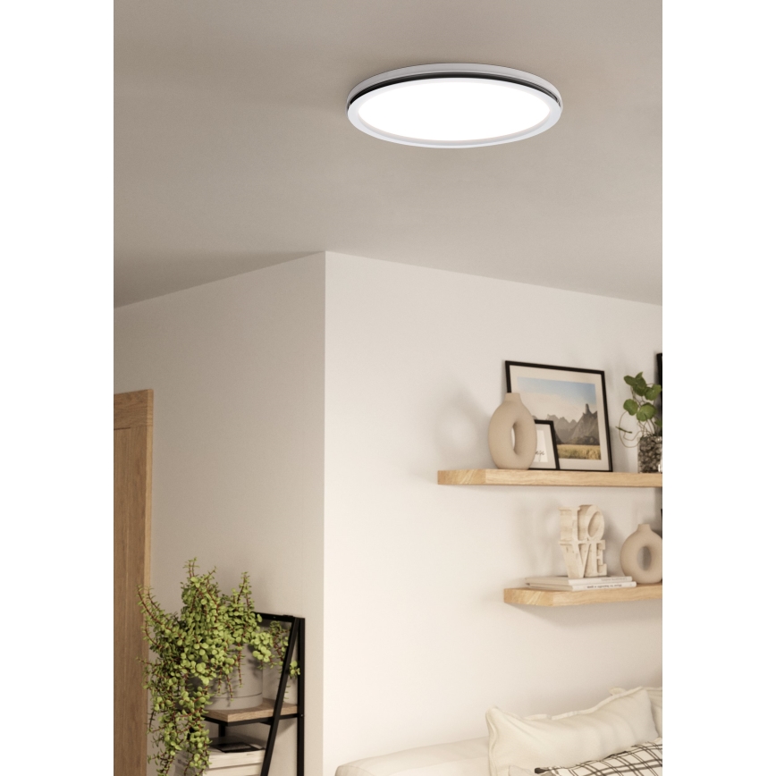 Eglo - LED RGBW Zatemnitvena stropna svetilka LED/22W/230V 3000-6500K + Daljinski upravljalnik