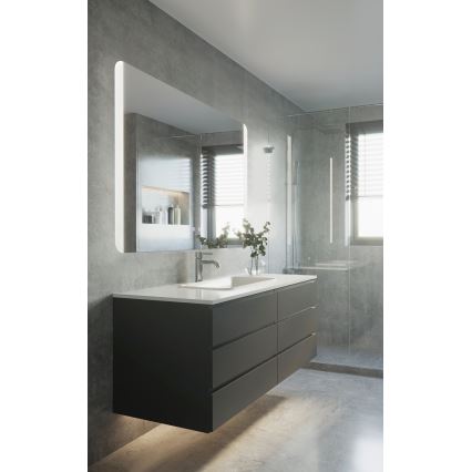 Eglo - LED Kopalniško ogrevano stensko ogledalo z osvetlitvijo LED/24W/230V IP44