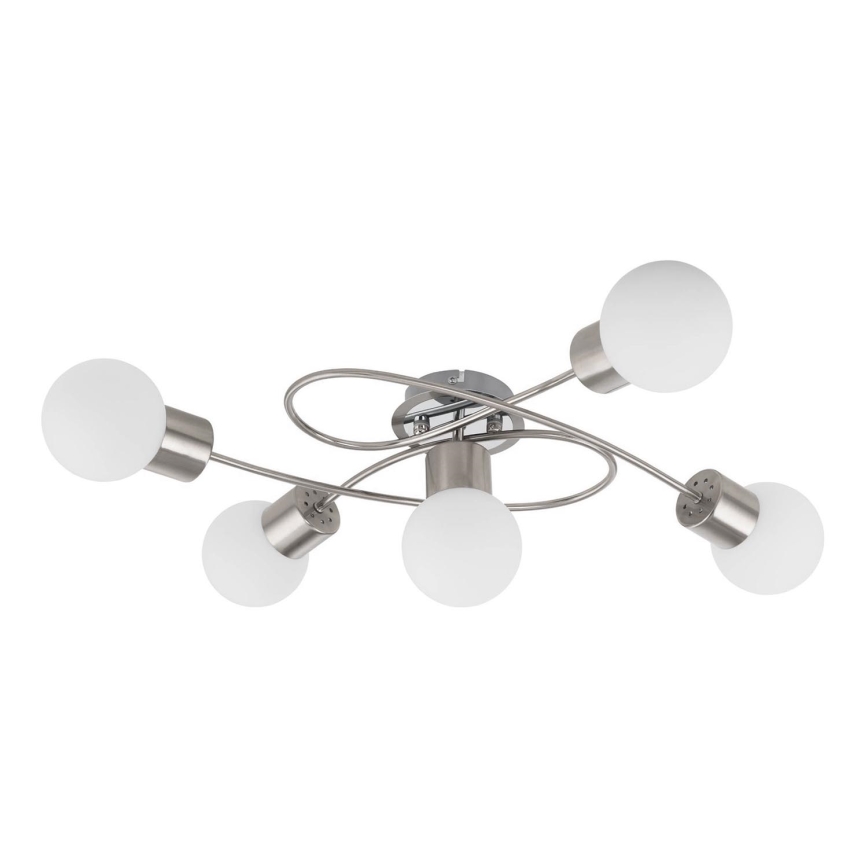 Eglo/Edi Desno 54686 - LED Lestenec 5xE14/6W/230V mat krom
