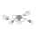 Eglo/Edi Desno 54686 - LED Lestenec 5xE14/6W/230V mat krom