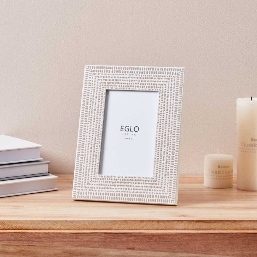 Eglo - Foto okvirček 10x15 cm krem barva