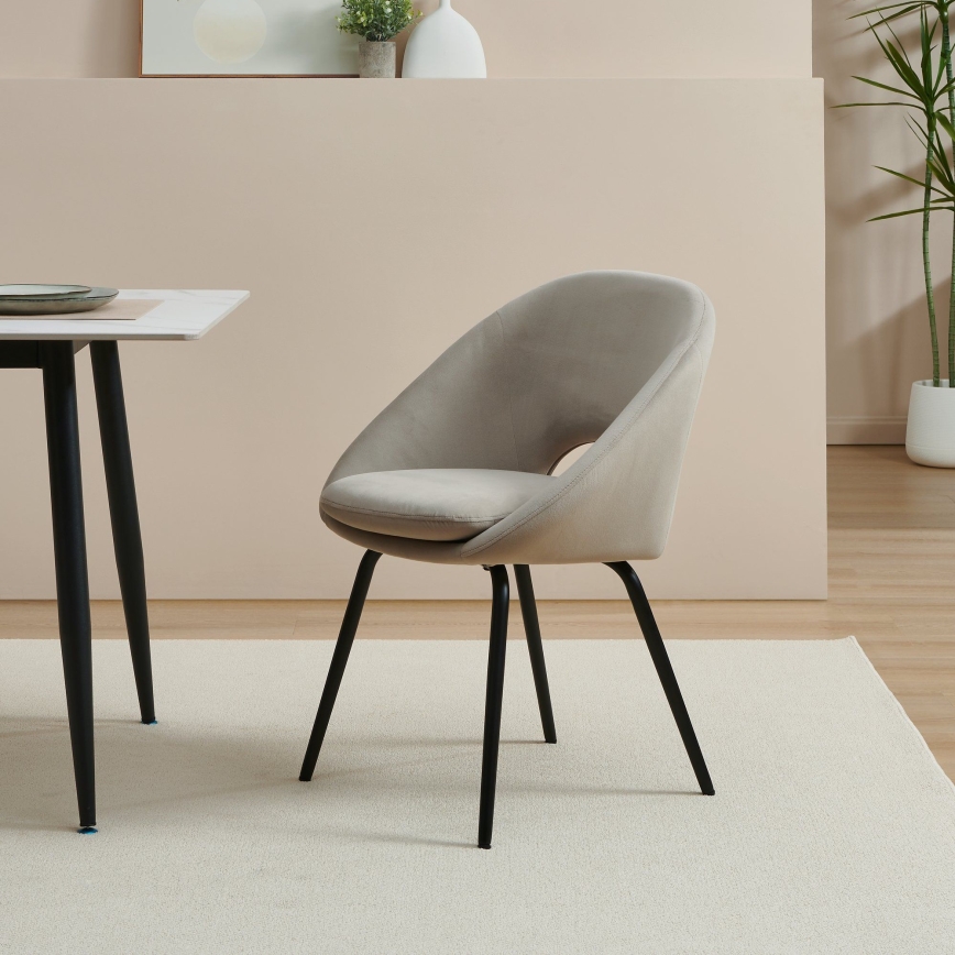 Eglo - Jedilni stol 80x56 cm siva