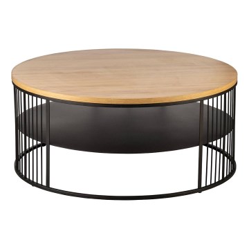 Eglo - Klubska mizica 36x80 cm rjava/črna - FSC certifikat