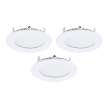 Eglo - KOMPLET 3 vgradnih LED svetilk FUEVA-RW (1xLED/2,8W/230V), premer 8,5 cm