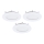 Eglo - KOMPLET 3 vgradnih LED svetilk FUEVA-RW (1xLED/2,8W/230V), premer 8,5 cm