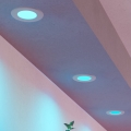 Eglo - Komplet 3x LED RGBW zatemnljivo kopalniško vgradno stropno svetilo LED/2,8W/230V 2700-6500K Ø 8,8 cm IP44 bela