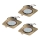 Eglo - Komplet 3x LED vgradna stropna svetilka PENETO 1xGU10-LED/5W/230V