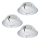 Eglo - KOMPLET 3x LED Vgradna svetilka PINEDA 1xLED/4,9W/230V