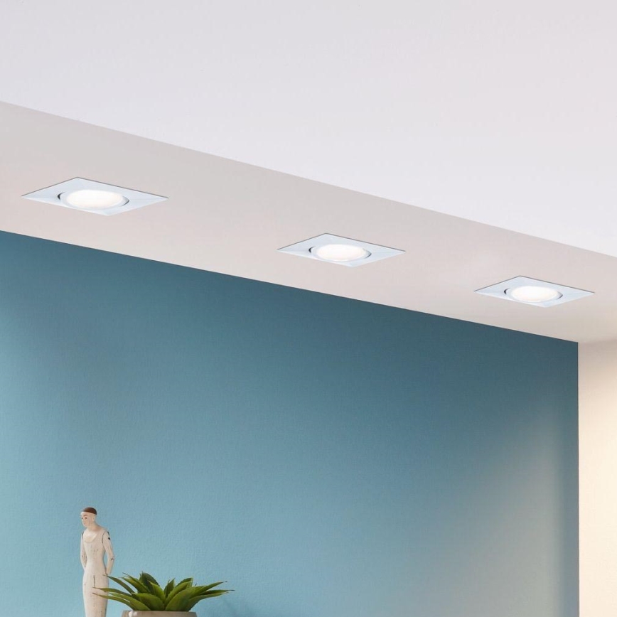 Eglo - KOMPLET 3x LED Vgradna svetilka PINEDA 1xLED/4,9W/230V