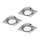 Eglo - KOMPLET 3x LED Vgradna svetilka PINEDA 1xLED/4,9W/230V