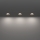 Eglo - KOMPLET 3x LED vgradnih kopalniških stropnih svetilk LED/4,9W/230V 2700/4000/6500K premer 8,8 cm IP65 mat krom
