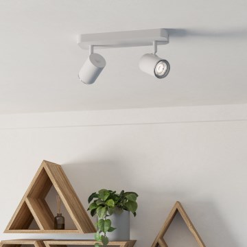 Eglo - Kopalniško točkovno svetilo 2xGU10/5W/230V IP44 belo