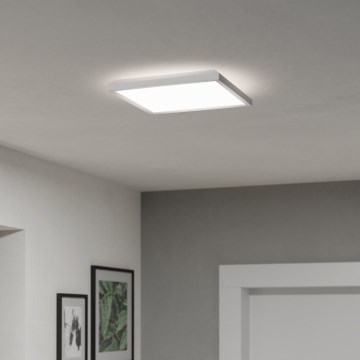 Eglo - LED Kopalniška stropna svetilka LED/13,4W/230V 2700/4000/6500K 29x29 cm IP44 bela