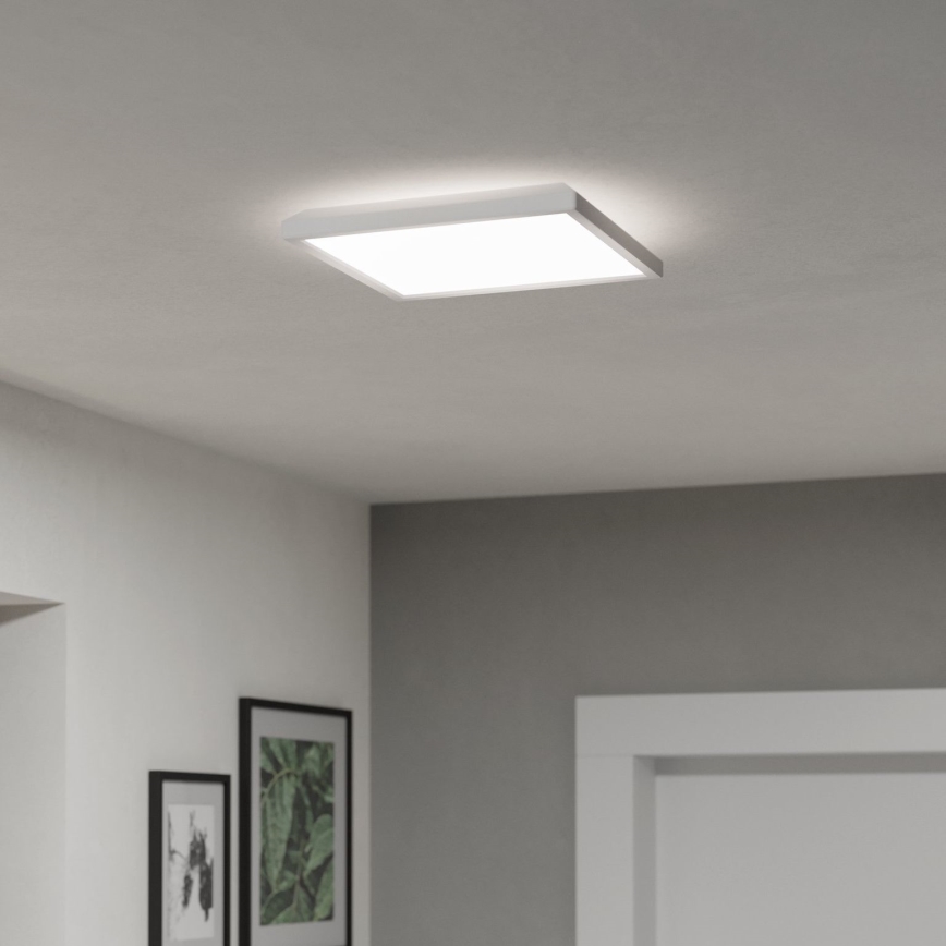 Eglo - LED Kopalniška stropna svetilka LED/13,4W/230V 2700/4000/6500K 29x29 cm IP44 bela