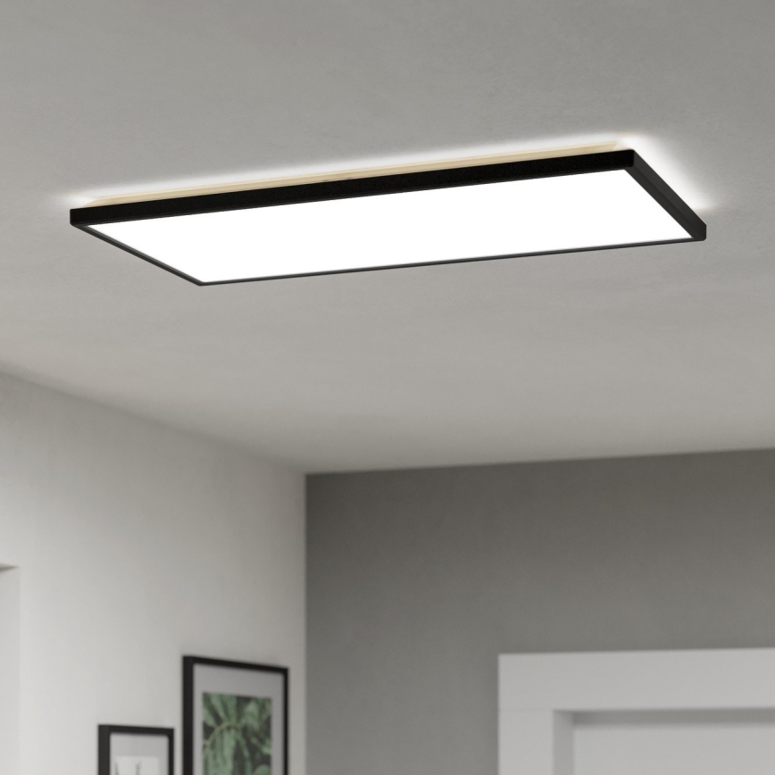 Eglo - LED Kopalniška stropna svetilka LED/17,2W/230V 2700/4000/6500K 30x57 cm IP44 črna