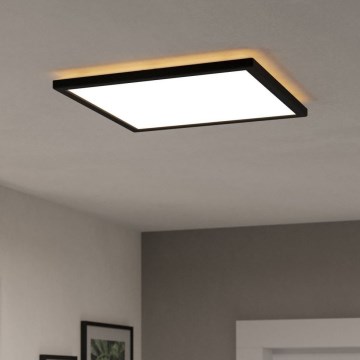 Eglo - LED Kopalniška stropna svetilka LED/17,6W/230V 2700/4000/6500K 39x39 cm IP44 črna