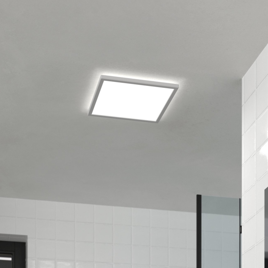 Eglo - LED Kopalniška stropna svetilka LED/17,6W/230V 2700K/4000K/6500K 39x39 cm IP44 bela