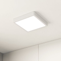 Eglo - LED Kopalniška stropna svetilka LED/17W/230V IP44 bela