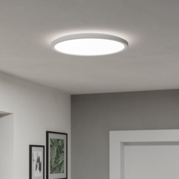 Eglo - LED Kopalniška stropna svetilka LED/18,5W/230V 2700/4000/6500K pr. 38,9 cm IP44 bela