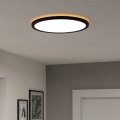 Eglo - LED Kopalniška stropna svetilka LED/18,5W/230V 2700K/4000K/6500K pr. 38,9 cm IP44 črna