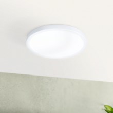 Eglo - LED Kopalniška stropna svetilka LED/20,5W/230V IP44 bela