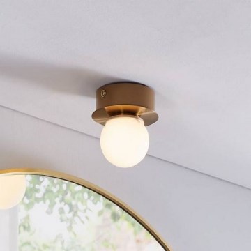 Eglo - LED Kopalniška stropna svetilka LED/3,3W/230V IP44 zlata
