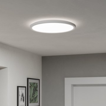 Eglo - LED Kopalniška zatemnitvena stropna svetilka LED/18,5W/230V 2700-6500K pr. 38,9 cm IP44 bela + Daljinski upravljalnik