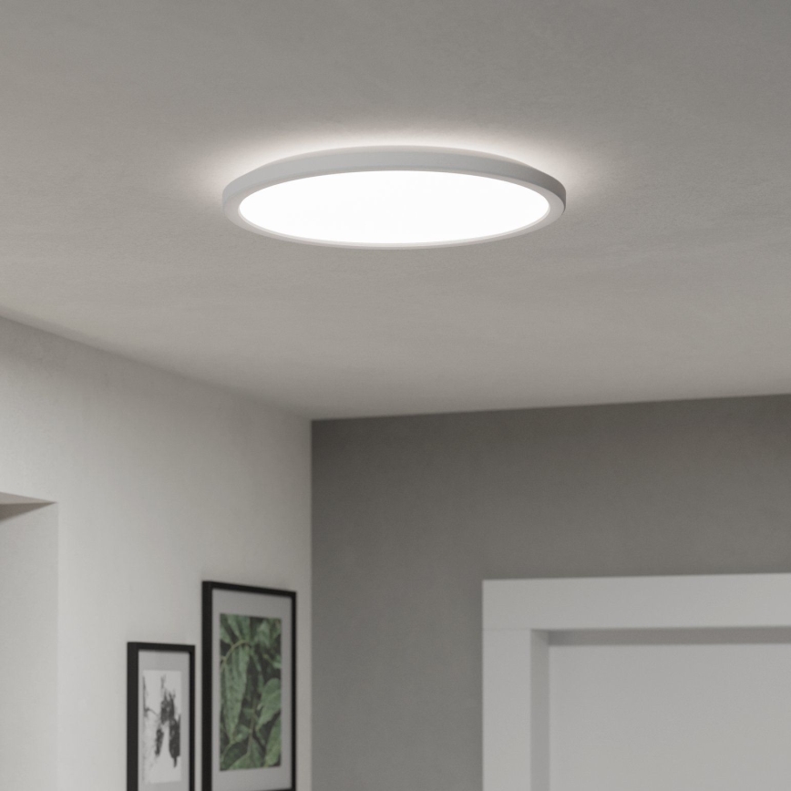 Eglo - LED Kopalniška zatemnitvena stropna svetilka LED/18,5W/230V 2700-6500K pr. 38,9 cm IP44 bela + Daljinski upravljalnik