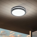 Eglo - LED Kopalniška zatemnitvena stropna svetilka LOCANA-C LED/14W/230V Bluetooth IP44 antracit