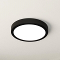 Eglo - LED kopalniško stropno svetilo LED/17W/230V črna IP44, premer 21 cm