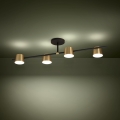 Eglo - LED Lestenec 4xGU10/4,6W/230V 3000K zlata