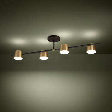 Eglo - LED Lestenec 4xGU10/4,6W/230V 3000K zlata
