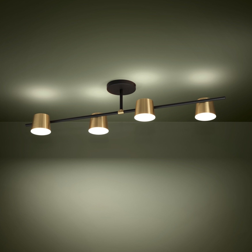 Eglo - LED Lestenec 4xGU10/4,6W/230V 3000K zlata