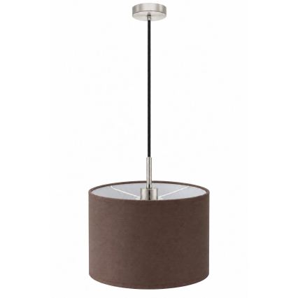 Eglo - LED lestenec na kablu TUNJA 1xE27/60W/230V premer 20 cm rjava/črna