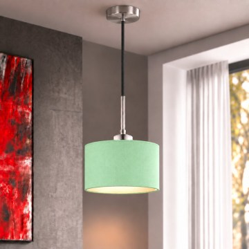 Eglo - LED lestenec na kablu TUNJA 1xE27/60W/230V premer 20 cm zelena/črna