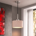 Eglo - LED lestenec na kablu TUNJA 1xE27/60W/230V Ø 20 cm bež/črna