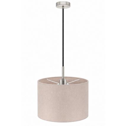 Eglo - LED lestenec na kablu TUNJA 1xE27/60W/230V Ø 20 cm bež/črna