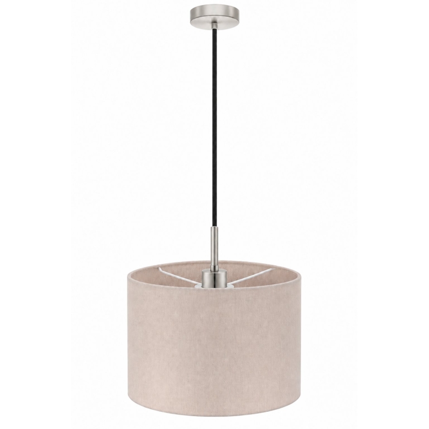 Eglo - LED lestenec na kablu TUNJA 1xE27/60W/230V Ø 20 cm bež/črna