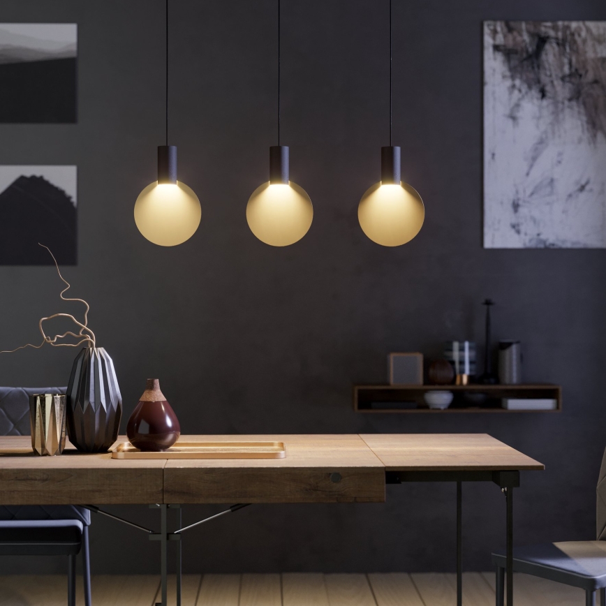 Eglo - LED Lestenec na vrvici 3xGU10/4,5W/230V 3000K