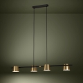 Eglo - LED Lestenec na vrvici 4xGU10/4,6W/230V 3000K zlata