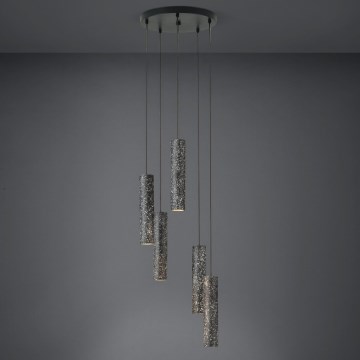 Eglo - LED Lestenec na vrvici 5xGU10/4,5W/230V