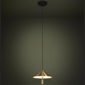 Eglo - LED Lestenec na vrvici LED/12W/230V 3000K zlata