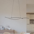 Eglo - LED Lestenec na vrvici LED/20W/230V 4000K črna
