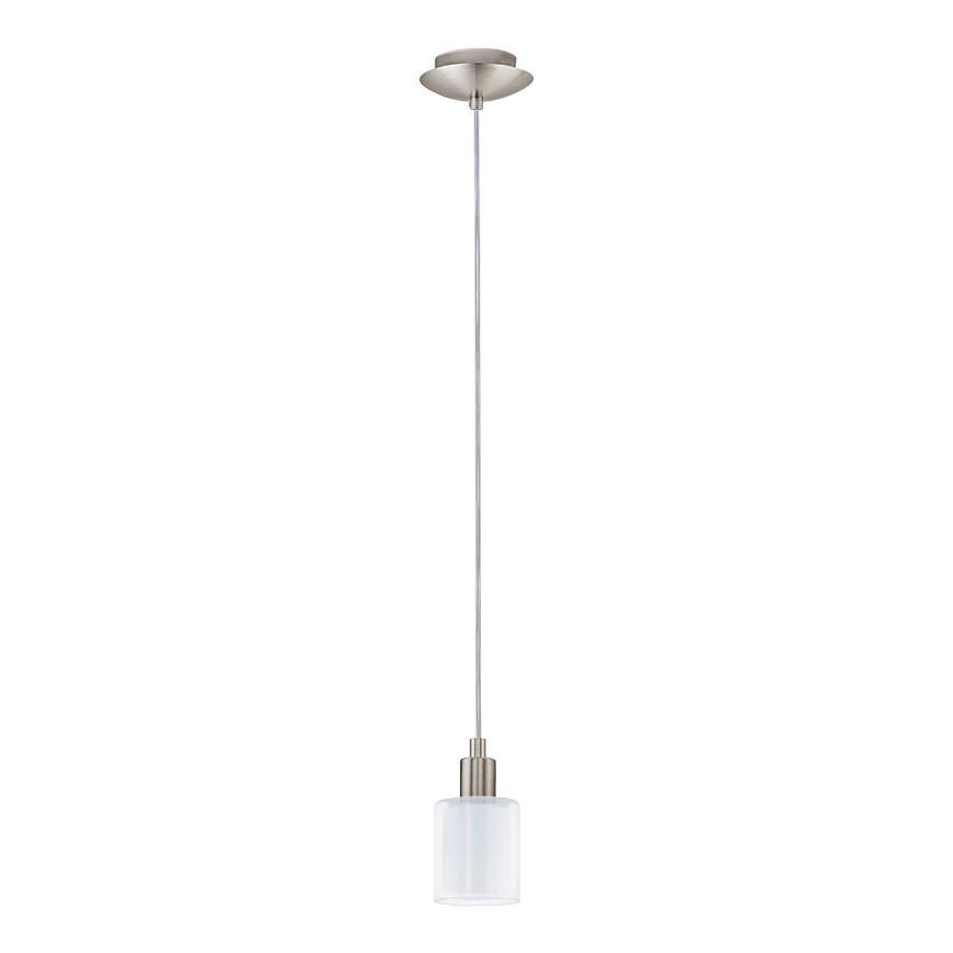 Eglo - LED Lestenec na vrvici MY CHOICE 1xE14/4W/230V  mat krom/bela